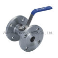 Válvula de esfera de flange de aço forjado 1PC